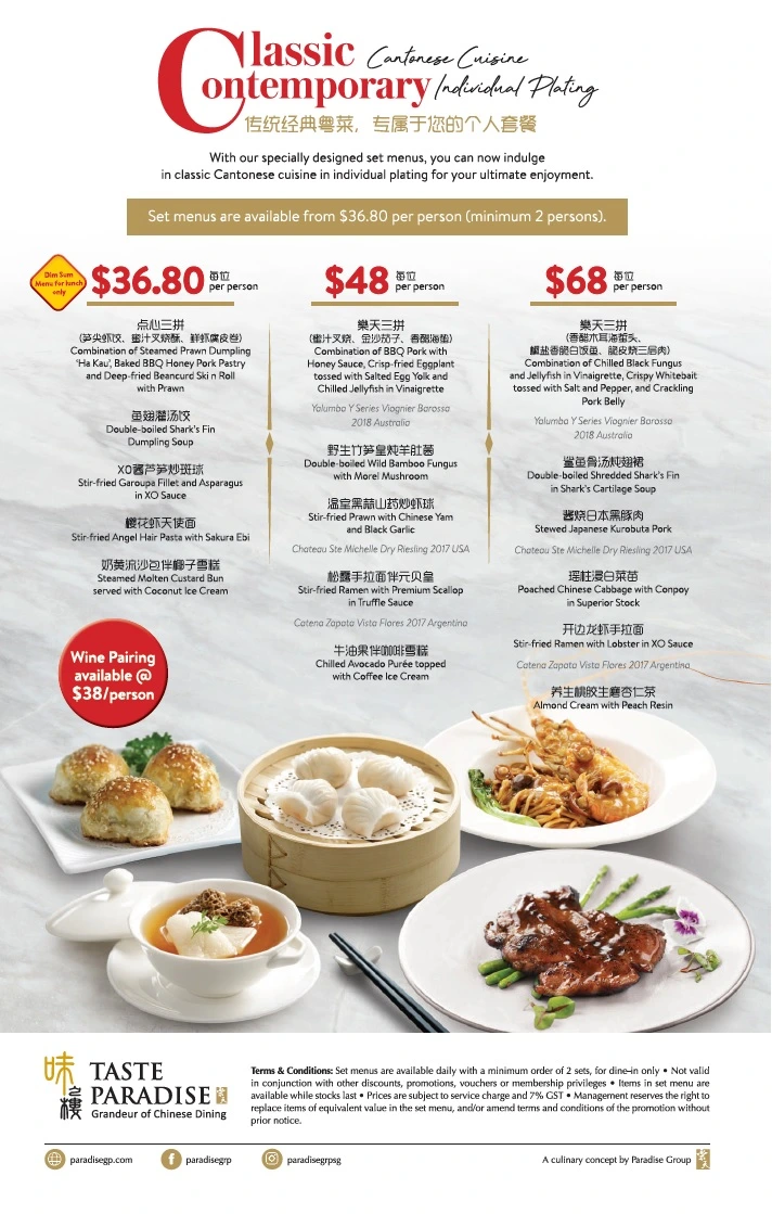 Taste Paradise Menu Singapore & Latest Price List 2024