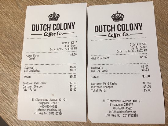 Dutch Colony Menu Singapore & Latest Price List 2024