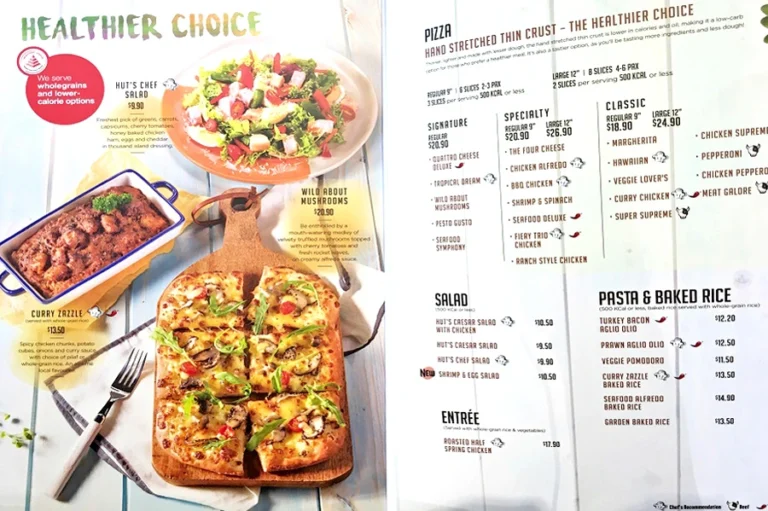 Pizza Hut Menu Singapore & Latest Price List 2024
