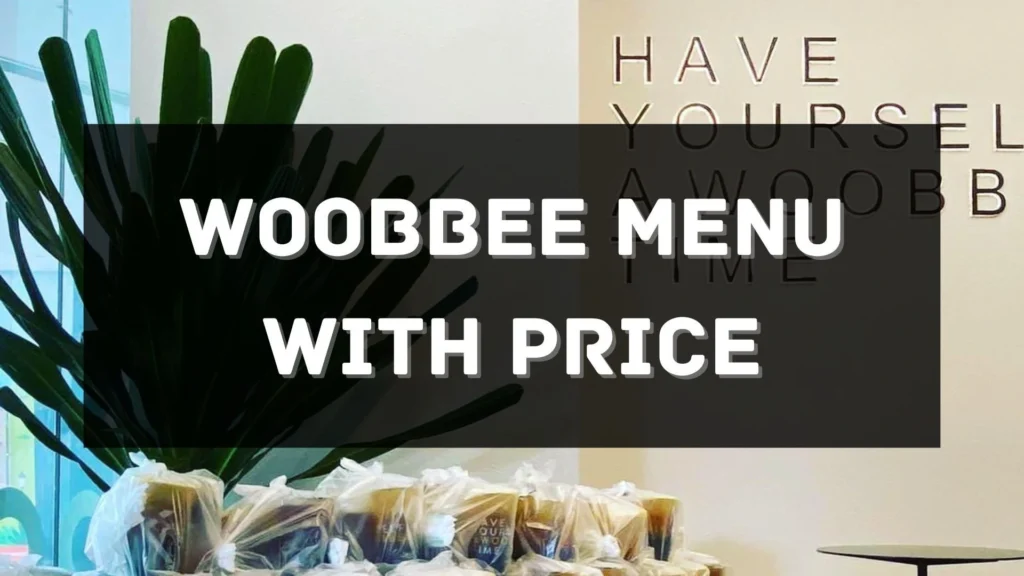 WOOBBEE Menu prices