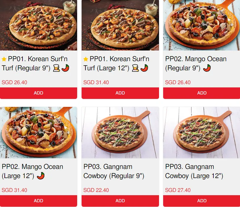 PIZZA MARU PREMIUM PIZZA PRICES
