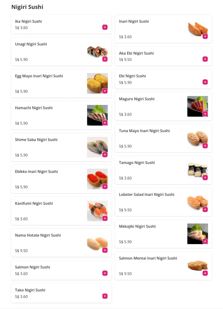 Sakae Sushi Menu Singapore & Latest Price List 2024